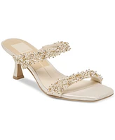 Dolce Vita Women's Genora Rhinestone Double-Band Low-Heel Dress Sandals