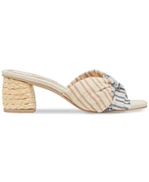 Dolce Vita Women's Izra Knot Raffia Block-Heel Dress Sandals