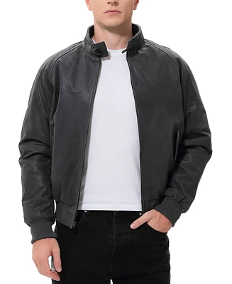Landing Leathers Big & Tall Men Wwii Distressed Leather Bomber Jacket