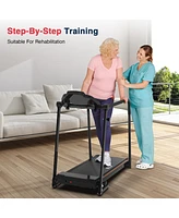 Redliro Walking Treadmill with Long Handrails for Seniors 300lbs 2.25HP Recovery Fitness Exercise Machine for Home