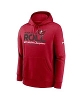 Nike Men's Red Tampa Bay Buccaneers 2024 Nfc South Division Champions Locker Room Trophy Collection Pullover Hoodie