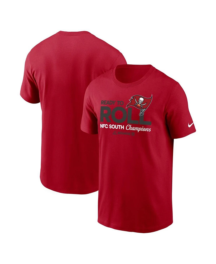 Nike Men's Red Tampa Bay Buccaneers 2024 Nfc South Division Champions Locker Room Trophy Collection T-Shirt