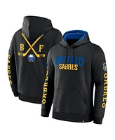 Fanatics Men's Black Buffalo Sabres Big City Legacy Fleece Pullover Hoodie