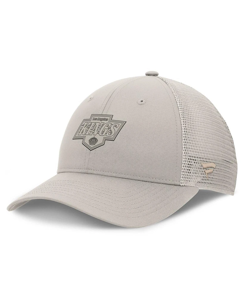 Fanatics Women's Tan Los Angeles Kings Authentic Pro Road Trucker Adjustable Hat