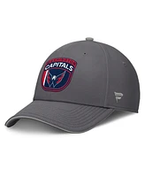 Fanatics Men's Gray Washington Capitals Home Ice Flex Hat