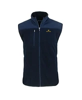 Cutter & Buck Men's Navy Notre Dame Fighting Irish Cascade Sherpa Fleece Full-Zip Vest