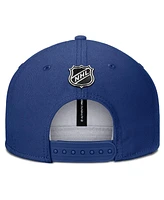 Fanatics Men's Blue Toronto Maple Leafs Authentic Pro Rink Snapback Hat