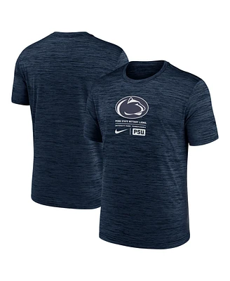 Nike Men's Navy Penn State Nittany Lions Campus Center Block Velocity Performance T-Shirt