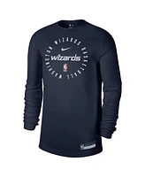 Nike Men's Navy Washington Wizards 2024/25 Legend On-Court Practice Long Sleeve T-Shirt