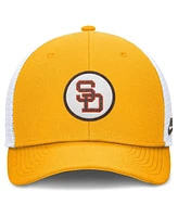 Nike Men's Gold San Diego Padres Cooperstown Collection Rise Trucker Adjustable Hat