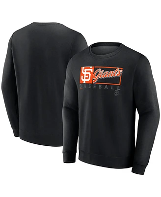 Fanatics Men's Black San Francisco Giants Focus Fleece Pullover Sweatshirt