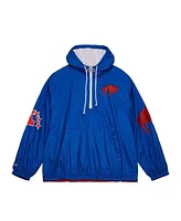 Mitchell & Ness Men's Royal Buffalo Bills Team Og Anorak Half-Zip Windbreaker