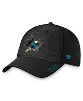 Fanatics Men's Black San Jose Sharks Authentic Pro Rink Flex Hat