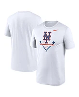 Nike Men's White New York Mets Icon Legend Performance T-Shirt