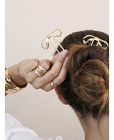 Ettika Bow Gold Tone Hair Pin