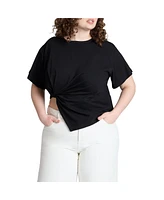 Eloquii Plus Twist-Tie Tee