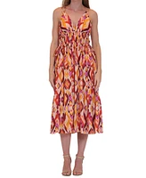 Donna Ricco Women's Printed Fit & Flare Dress