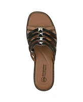 White Mountain Women's Mazy Slip-On Flat Sandals