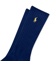 Polo Ralph Lauren Men's Cotton Rib Crew Socks