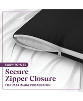 Circles Home 100% Cotton Standard Pillow Protector with Zipper