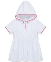 Little Me Baby Girls Pom Hooded Zip Swim Cover-Up