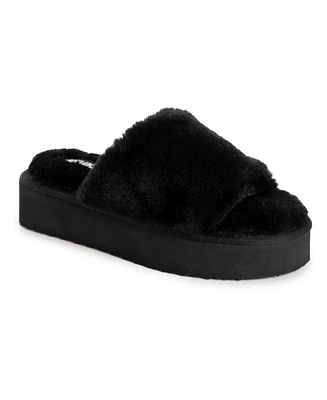 Muk Luks Women's Platform Slide Slipper