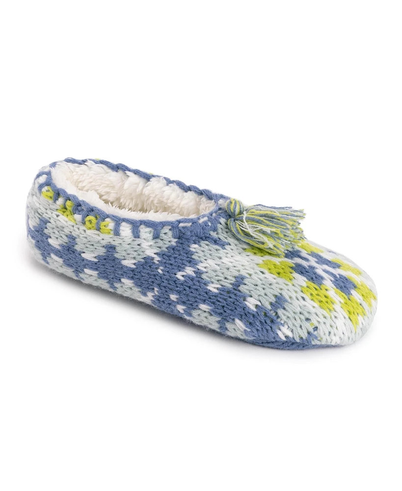 Muk Luks Women's Knit Ballerina Slipper