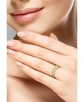 Rachel Zoe Sterling Silver Ribbed Wave Band Ring