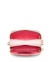 kate spade new york Devin Saffiano Leather Double Zip Dome Crossbody Bag
