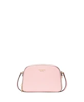 kate spade new york Devin Saffiano Leather Double Zip Dome Crossbody Bag