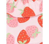 Little Me Baby Girls Strawberry-Print 2-Piece Swimsuit