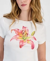 Self Esteem Juniors' Lily Graphic Cotton T-Shirt