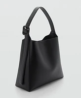 Mango Women's Buckle Detail Shopper Bag