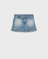 Mango Women's Denim Mini Skirt