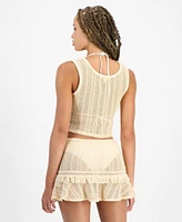 Miken Juniors Crochet Cover Up Tank Crochet Cover Up Skirt Exclusively At Macys
