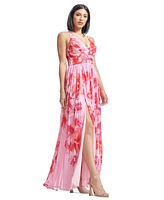 Dress the Population Women's Alyssa Floral-Print Gown