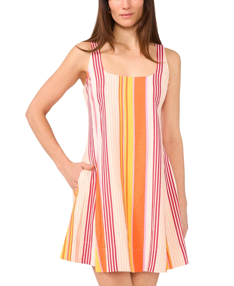 1.state Women's Scoop-Neck Sleeveless Mini Dress