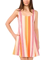 1.state Women's Scoop-Neck Sleeveless Mini Dress