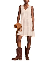 Lucky Brand Women's Floral-Print Lace-Trimmed Tank Mini Dress