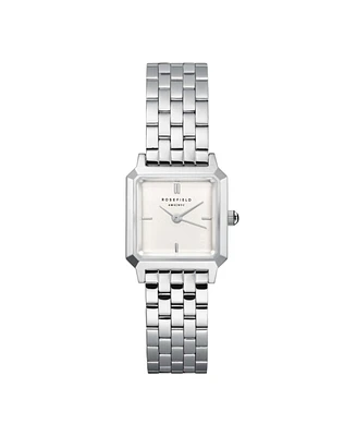 Rosefield Boxelle Women's Silver Tone Stainless Steel Bracelet Watch 19.5mm