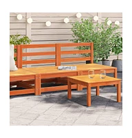 Patio Sofas Armless pcs Wax Brown 27.6"x27.6"x26.4" Solid Wood Pine
