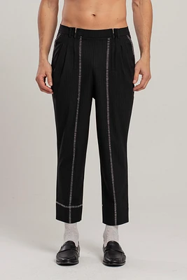 Pcfg Men's Free Heaven Striped Two Zipped Pants