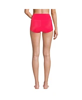Lands' End Women's Tugless High Waisted Swim Boy Shorts
