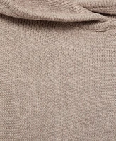 Mango Women's Wool Blend Hooded Sweater