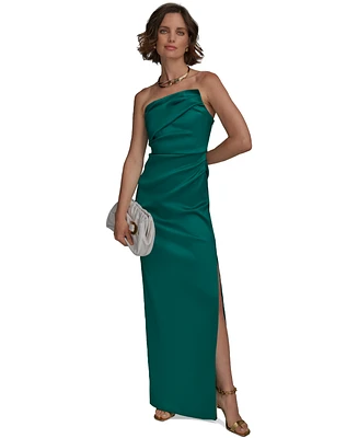 Donna Karan New York Women's Ruched Strapless Gown