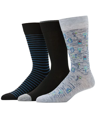 Perry Ellis Portfolio Men's 3-Pk. Novelty Crew Socks