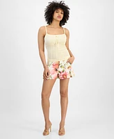 Guess Women's Reina Pointelle-Kit Ribbed Sweater Camisole