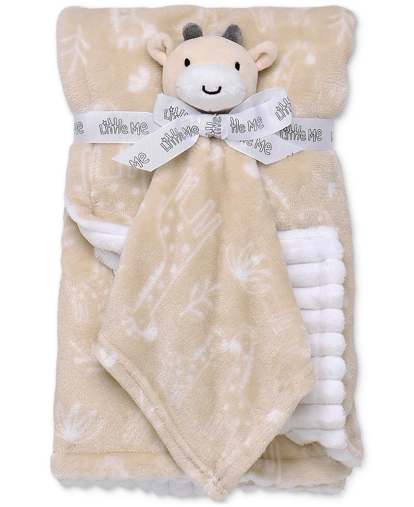 Little Me Baby Giraffe Giftable Blankets, 2 Piece Set