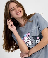 Love Tribe Juniors' Kuromi My Melody Graphic T-Shirt