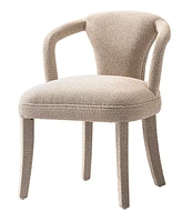 Manhattan Comfort 24.8" Palmer Modern Tweed Dining Armchair
